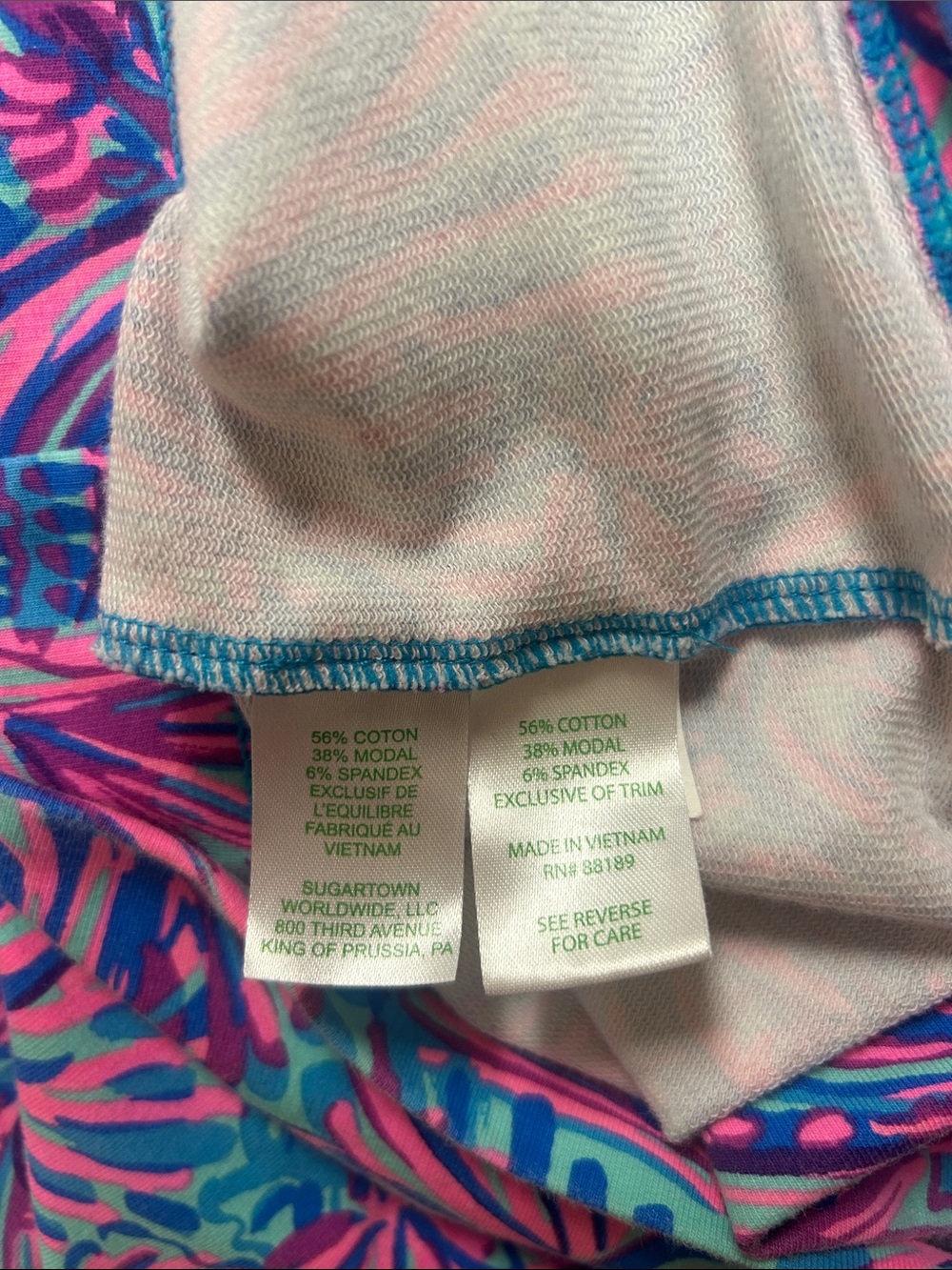 Lilly Pulitzer Ports Dress -Turquoise Oasis Shelleidoscope - Size XS - Picture 9 of 9